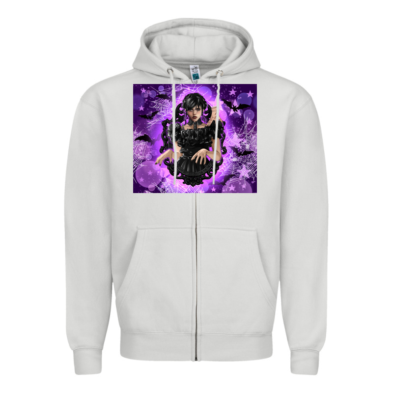 Gothic Girl Night Zipper Hoodie by TumblerDesignByShophia | Teevron