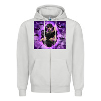 Dove Grey gothic girl night Zipper Hoodie - TumblerDesignByShophia