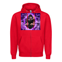 Red gothic girl night Zipper Hoodie - TumblerDesignByShophia