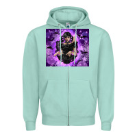 Seafoam gothic girl night Zipper Hoodie - TumblerDesignByShophia