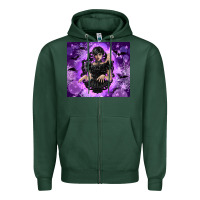 Sports Green gothic girl night Zipper Hoodie - TumblerDesignByShophia