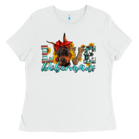 White love dobermans Ladies Tee - Artiststas
