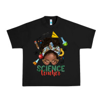 Black science teacher afro messy bun Urban Heavy Tee - NancyCooperArtShop