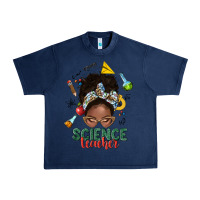 Navy science teacher afro messy bun Urban Heavy Tee - NancyCooperArtShop