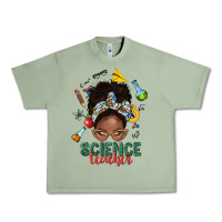 Oil Green science teacher afro messy bun Urban Heavy Tee - NancyCooperArtShop