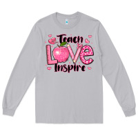 Moon Dust teach love inspire teacher valentines day Long Sleeve Tee - LillyAllenDesigns