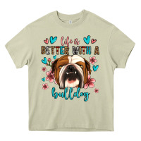 Mossy life is better with a bulldog Heavy Core Tee - Jasminsmagicworld
