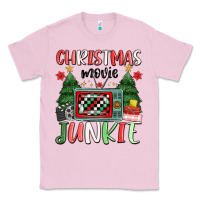Bubblegum Pink Christmas movie junkie Classic Tee - MaliasSmallBusiness