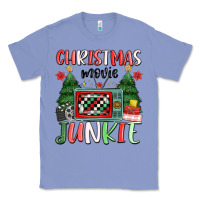 Colony Blue Christmas movie junkie Classic Tee - MaliasSmallBusiness
