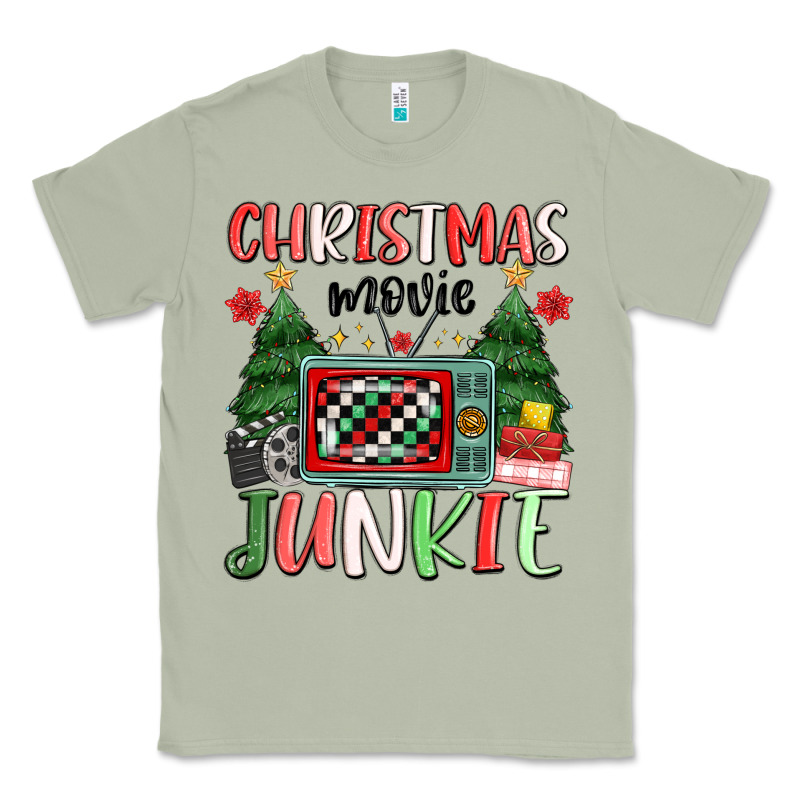 Christmas Movie Junkie Classic Tee by MaliasSmallBusiness | Teevron