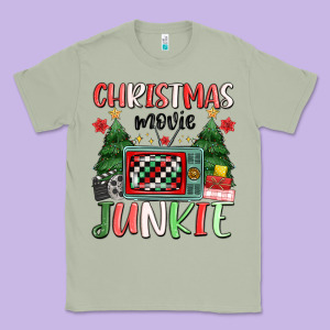 Christmas Movie Junkie Classic Tee Designed By Maliassmallbusiness