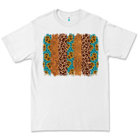 White leopard gemstone brushstroke Premium Tee - AdoDesignShop