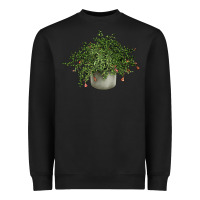 Black Dwarf Pomegranate Tree Illustrations Heavyweight Sweatshirt - LillyAllenDesigns