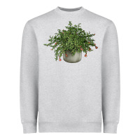 Heather Grey Dwarf Pomegranate Tree Illustrations Heavyweight Sweatshirt - LillyAllenDesigns