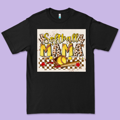 Softball Mom Premium Tee Designed By Jahusdesignshop