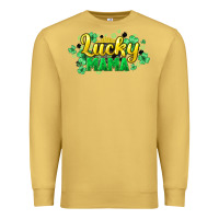 Antique Gold lucky mama st patricks Premium Sweatshirt - HowdyJamesFarm