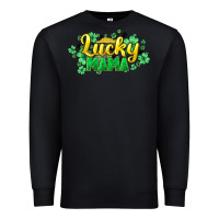 Black lucky mama st patricks Premium Sweatshirt - HowdyJamesFarm