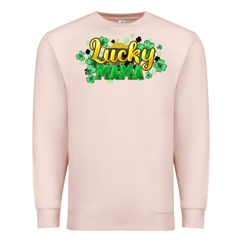 Lucky Mama St Patricks Premium Sweatshirt by HowdyJamesFarm | Teevron