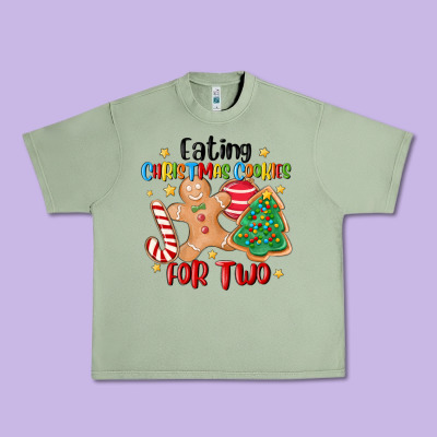 Eating Christmas Cookies For Two Urban Heavy Tee Designed By Maliassmallbusiness