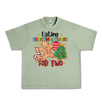 Oil Green eating christmas cookies for two Urban Heavy Tee - MaliasSmallBusiness