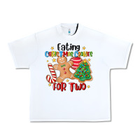 White eating christmas cookies for two Urban Heavy Tee - MaliasSmallBusiness