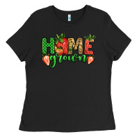 Black howe grown strawberries Ladies Tee - Jasminsmagicworld