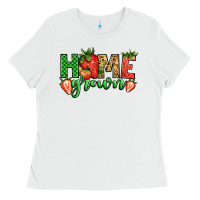 White howe grown strawberries Ladies Tee - Jasminsmagicworld