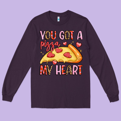 You Got A Pizza My Heart Long Sleeve Tee Designed By Lillyallendesigns