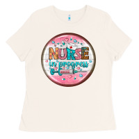 Bone nurse round earrings 2 Ladies Tee - BundleAndBundleShop