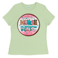 Matcha nurse round earrings 2 Ladies Tee - BundleAndBundleShop