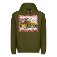 Army Green Easter Day with farm animals tumbler Premium Hoodie - HowdyJamesFarm