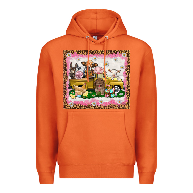 Easter Day With Farm Animals Tumbler Premium Hoodie by HowdyJamesFarm | Teevron
