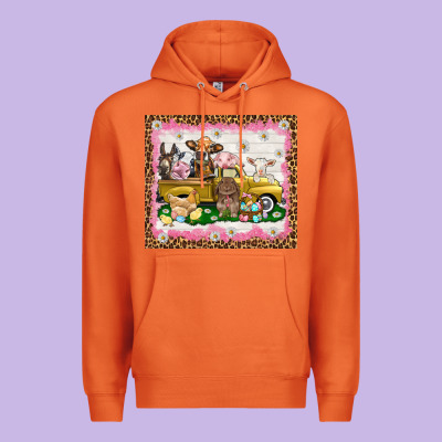 Easter Day With Farm Animals Tumbler Premium Hoodie Designed By Howdyjamesfarm