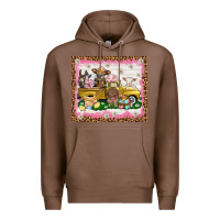 Chestnut Easter Day with farm animals tumbler Premium Hoodie - HowdyJamesFarm