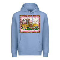 Colony Blue Easter Day with farm animals tumbler Premium Hoodie - HowdyJamesFarm