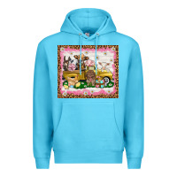 Ocean Blue Easter Day with farm animals tumbler Premium Hoodie - HowdyJamesFarm