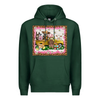 Sports Green Easter Day with farm animals tumbler Premium Hoodie - HowdyJamesFarm