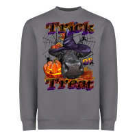 Storm Trick Or Treat Black Angus Heifer Heavyweight Sweatshirt - LillyAllenDesigns