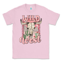 Bubblegum Pink wild west Classic Tee - MaliasSmallBusiness