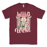Burgundy wild west Classic Tee - MaliasSmallBusiness
