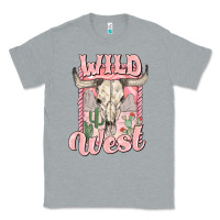 Heather Grey wild west Classic Tee - MaliasSmallBusiness