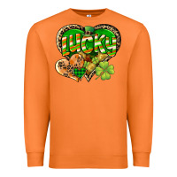 Carrot Lucky heart St. Patrick's Day Premium Sweatshirt - CowGirlArtShop