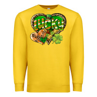 Lemon Lucky heart St. Patrick's Day Premium Sweatshirt - CowGirlArtShop