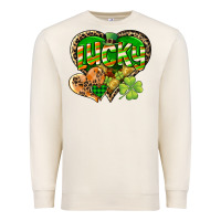 Sandshell Lucky heart St. Patrick's Day Premium Sweatshirt - CowGirlArtShop