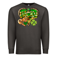 Smoke Lucky heart St. Patrick's Day Premium Sweatshirt - CowGirlArtShop