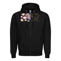Black gothic girl and colorful girl best friends with Zipper Hoodie - TumblerDesignByShophia