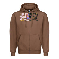 Chestnut gothic girl and colorful girl best friends with Zipper Hoodie - TumblerDesignByShophia