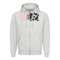 Dove Grey gothic girl and colorful girl best friends with Zipper Hoodie - TumblerDesignByShophia