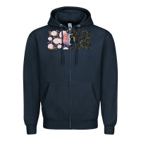 Navy gothic girl and colorful girl best friends with Zipper Hoodie - TumblerDesignByShophia
