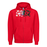 Red gothic girl and colorful girl best friends with Zipper Hoodie - TumblerDesignByShophia